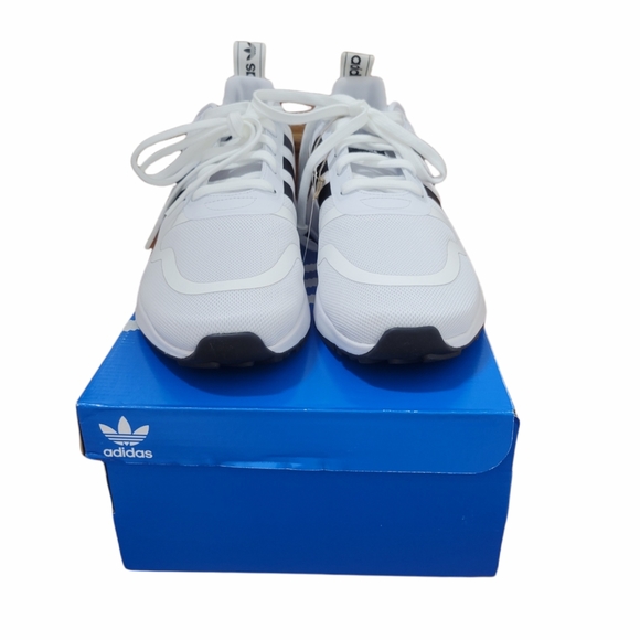 Men's Adidas White & Black Multix Shoes - Picture 2 of 10